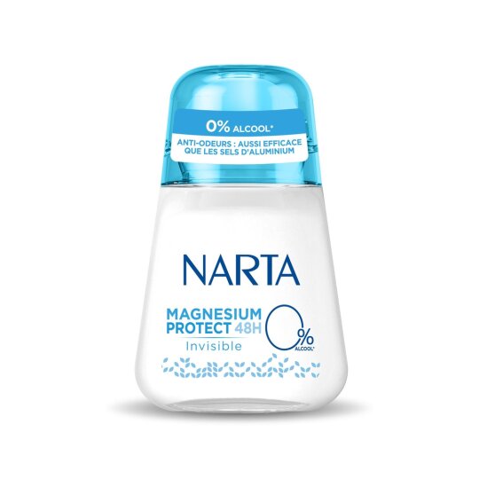 Narta Magnesium Protect Déodorant Roll-On - Protection Invisible 24h - 50ml