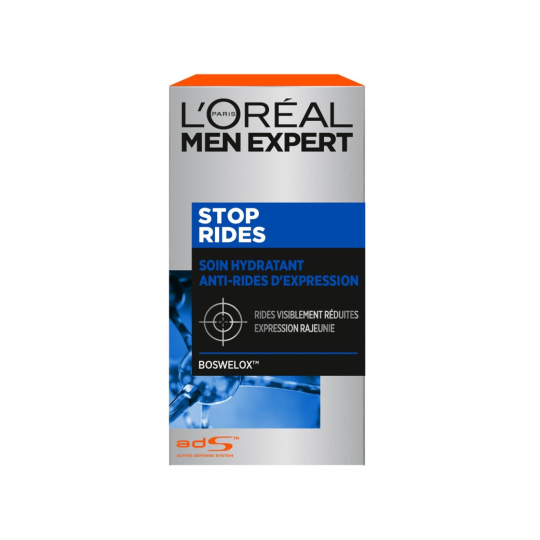 L'Oréal Men Expert Stop Rides Soin Visage Hydratant Anti-Rides d'Expression - Peau Mature - 50ml