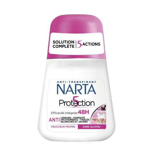 Narta Protection 5 Déodorant Roll-On Pierre d'Alun - 50ml