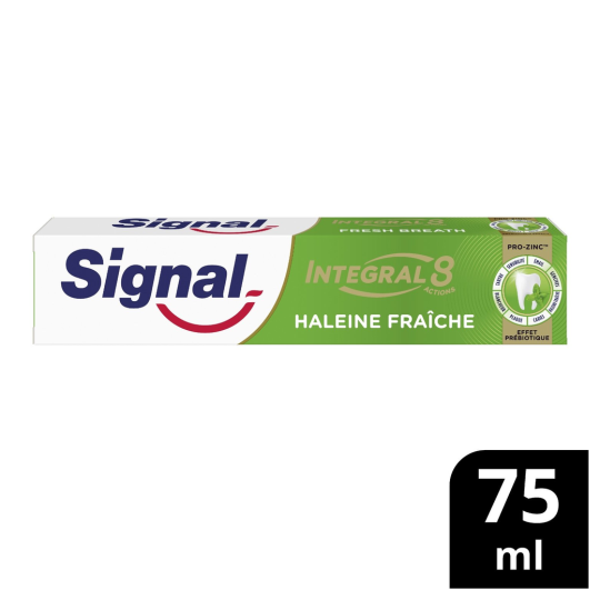 Signal Integral 8 Dentifrice Haleine Fraîche Effet Prébiotique - 75ml
