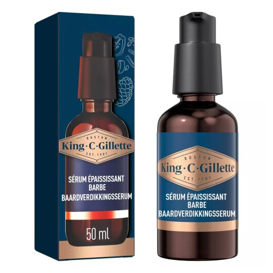 Gillette King C Beard Thickening Serum - For Men - 50ml