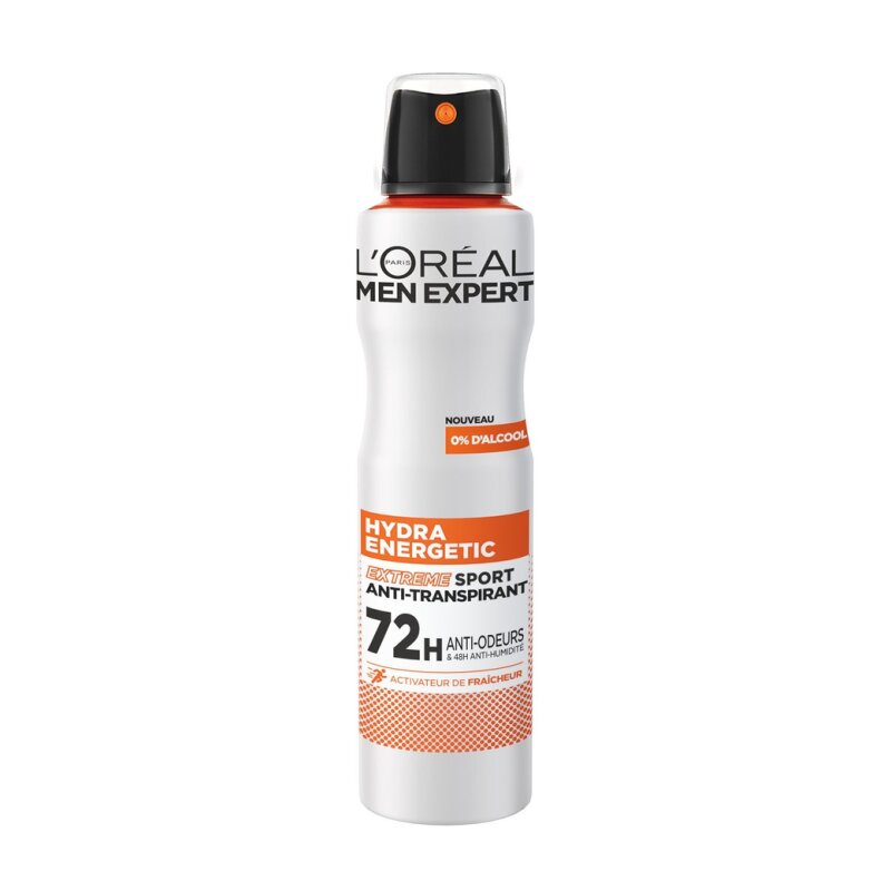 L'Oréal Men Expert Hydra Energetic Déodorant Spray Anti-Transpirant Extreme Sport - Protection 72h - 150ml