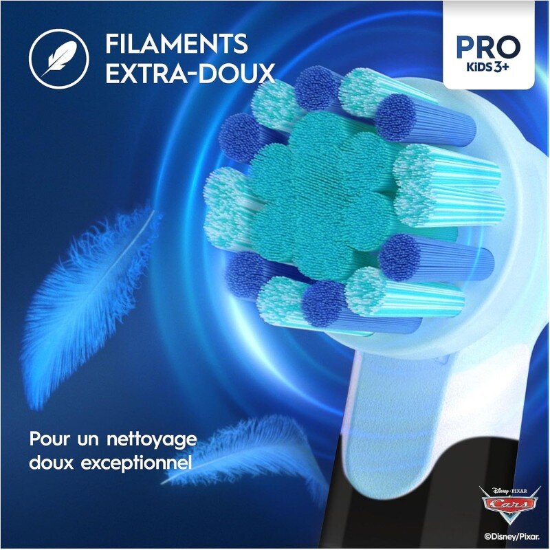 Oral-B Pro Kids 1 Manche Disney Cars, 1 Brossette Brosse À Dents Électrique, 3 Ans et Plus