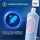 Oral-B Pro Kids Brosse à Dents Électrique Enfant, Reine des Neiges Disney, 1 Brossette Brossage Doux, 1 Étui Voyage, Minuteur et