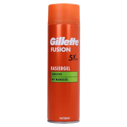 Gillette Fusion Gel à Raser - Peaux Sensibles - 200ml
