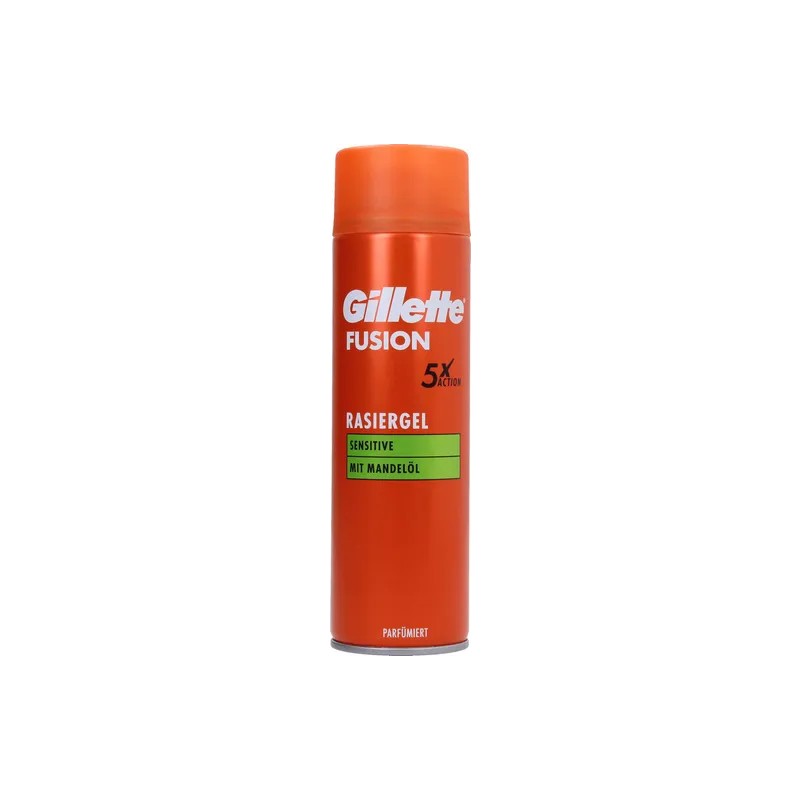 Gillette Fusion Gel à Raser - Peaux Sensibles - 200ml