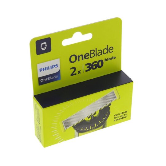 Philips OneBlade شفرات حلاقة بديلة - 360 - عبوة من 2 شفرة