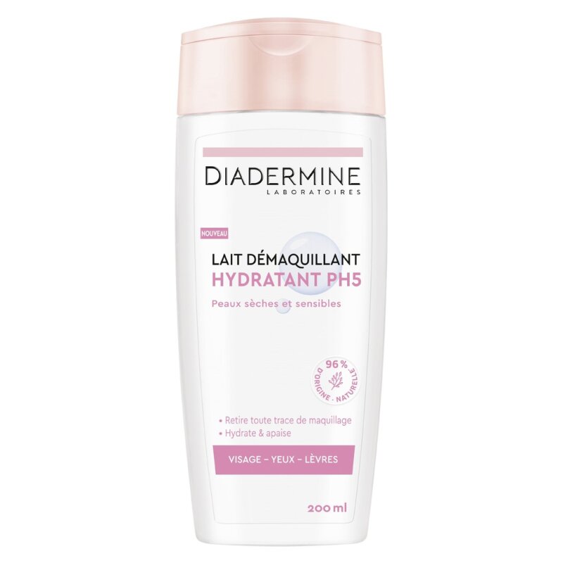 Diadermine Lait Démaquillant Hydratant - Peau Sèche - 200ml