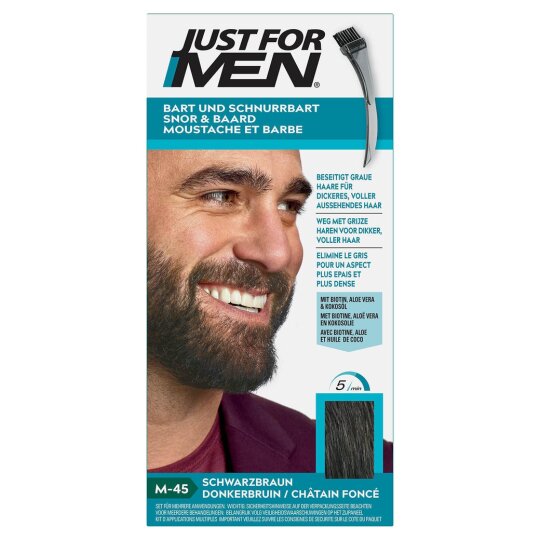 Just For Men Coloration Gel Moustache et Barbe - Châtain Foncé - 28g