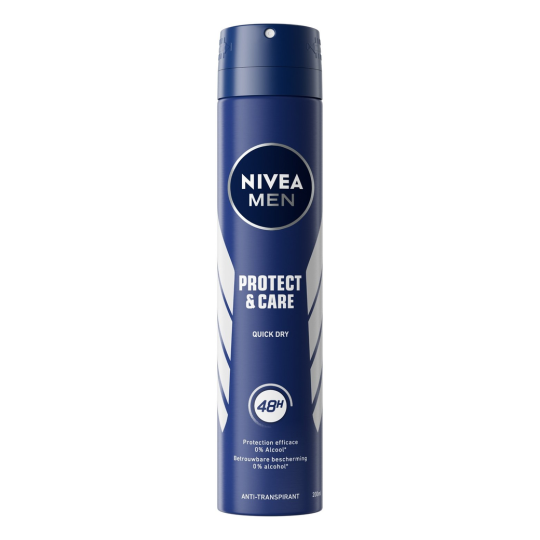 Nivea Men Protect & Care Déodorant Spray Homme Anti-Transpirant - Protection 48h - 200ml