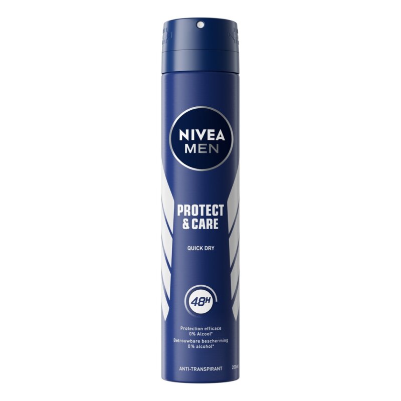 Nivea Men Protect & Care Déodorant Spray Homme Anti-Transpirant - Protection 48h - 200ml
