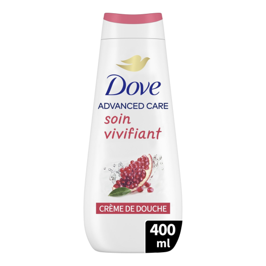 Dove Advanced Care Crème Douche Soin Vivifiant - Grenade & Hibiscus - 400ml
