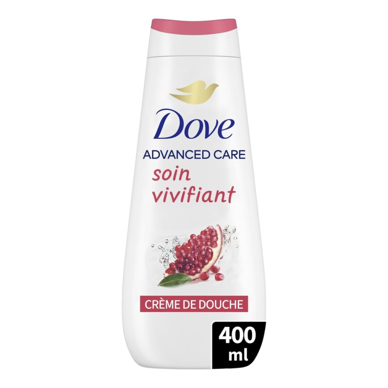 Dove Advanced Care Crème Douche Soin Vivifiant - Grenade & Hibiscus - 400ml