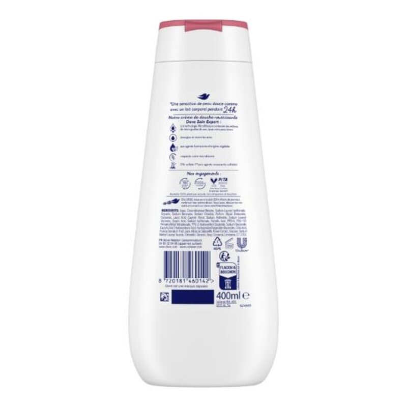 Dove Advanced Care Crème Douche Soin Vivifiant - Grenade & Hibiscus - 400ml