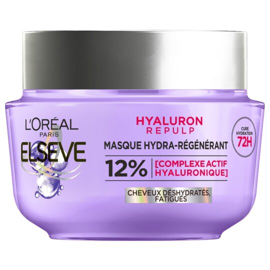 L'Oréal Paris Elseve Hyaluron Repulp Masque Hydra-Régénérant - Cheveux Déshydratés - 310ml