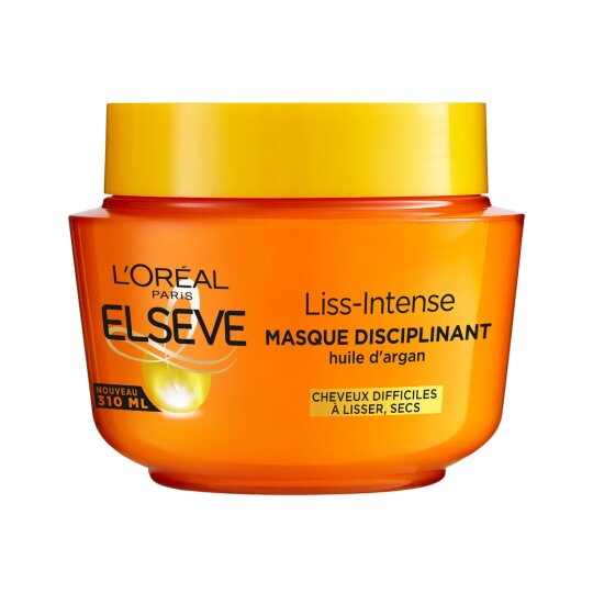 L'Oréal Paris Elseve Liss-Intense Masque Disciplinant - Cheveux Secs et Difficiles à Lisser - 310ml