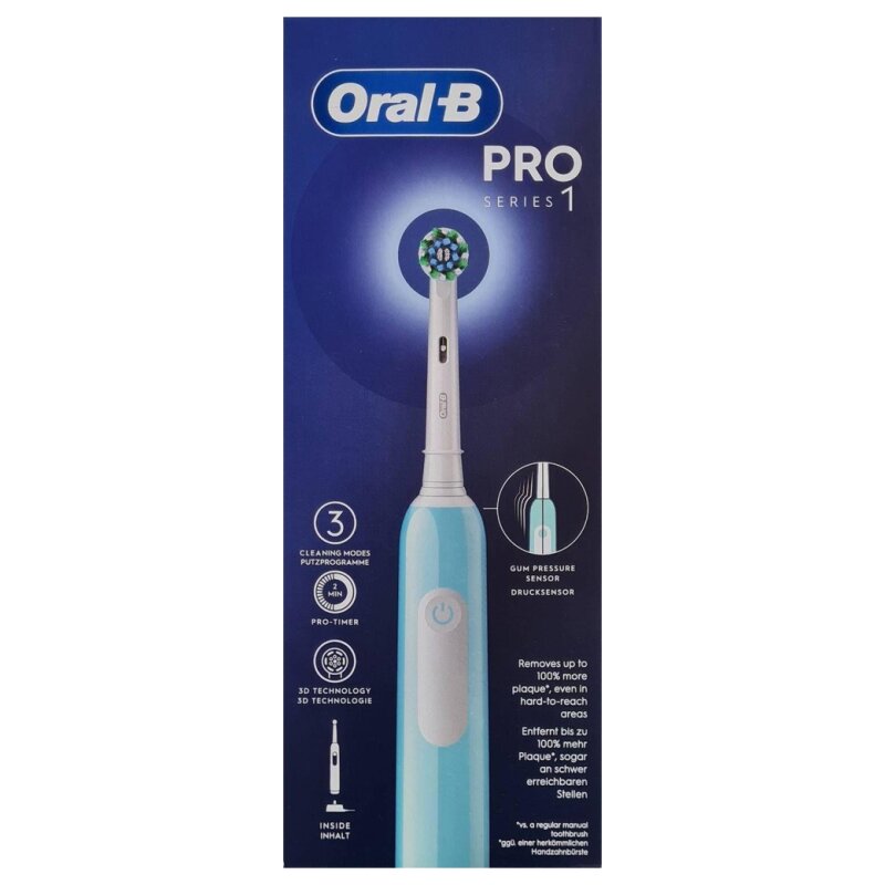 Oral-B Pro Series 1 Brosse à Dents Électrique - Bleu - 1 Recharge Cross Action Incluse