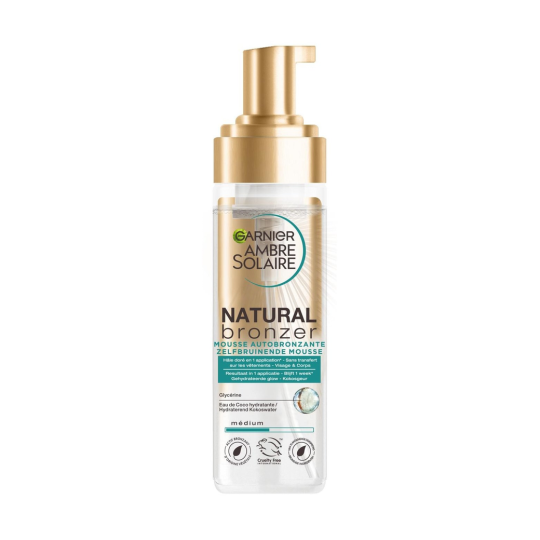 Garnier Ambre Solaire Natural Bronzer Mousse Autobronzante - Peau Mature - 200ml