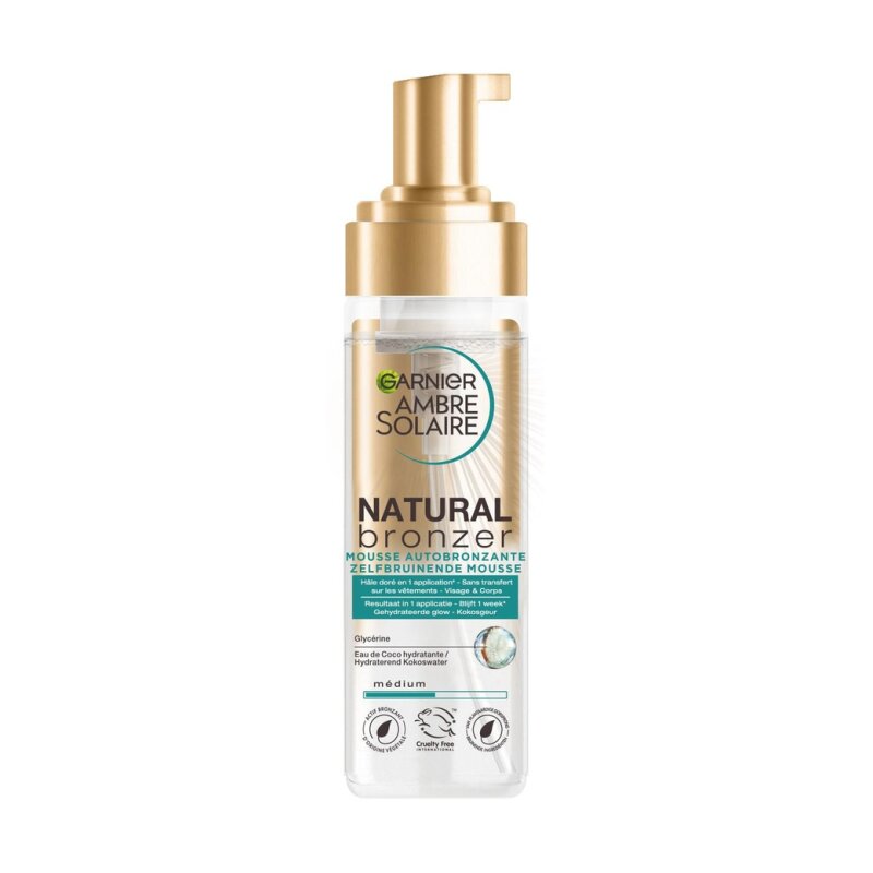 Garnier Ambre Solaire Natural Bronzer رغوة ذاتية السمرة - البشرة الناضجة - 200 مل