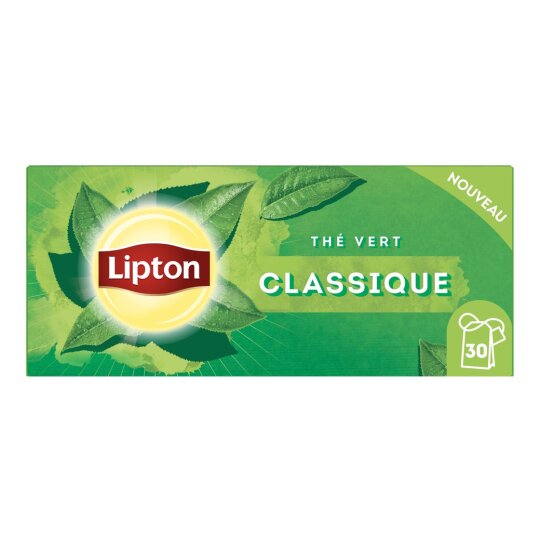 Lipton Thé Vert Classique - Boîte de 30 Sachets