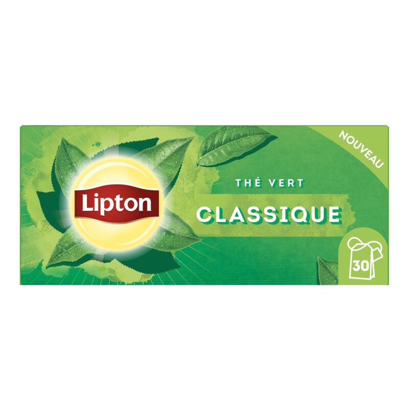 Lipton Thé Vert Classique - Boîte de 30 Sachets