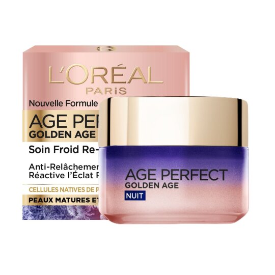 L'Oréal Paris Age Perfect Golden Age Crème Nuit Anti-Âge Re-Stimulant - Peau Mature - 50ml