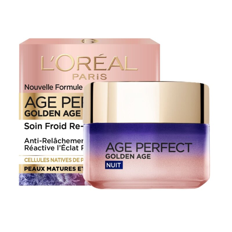 L'Oréal Paris Age Perfect Golden Age Crème Nuit Anti-Âge Re-Stimulant - Peau Mature - 50ml