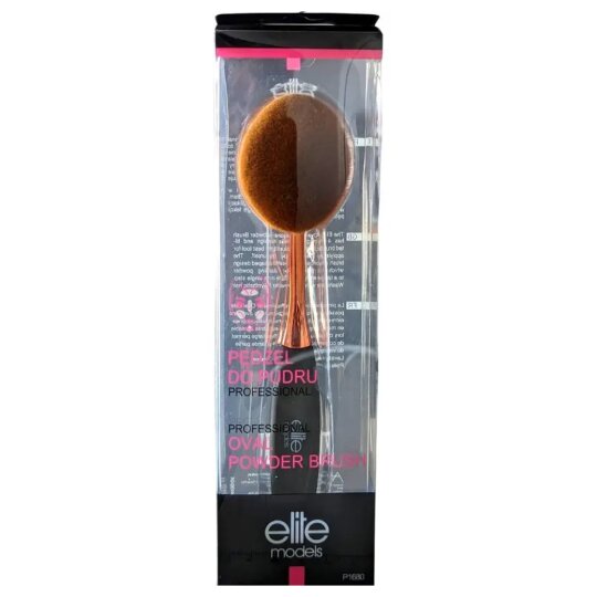 Elite Models Pinceau Maquillage Professionnel - Poudre - Forme Ovale - 17cm