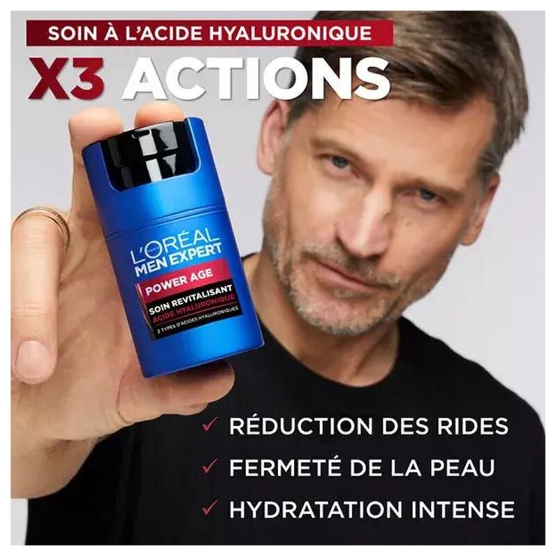 L'Oréal Men Expert Power Age Crème Visage Revitalisante - Peau Homme - 50ml