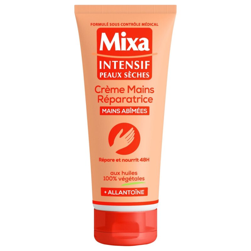Mixa Crème Mains Réparatrice à l'Allantoïne - Mains Abîmées - 100ml