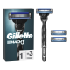 Gillette Mach3 ماكينة حلاقة للرجال - 1 مقبض + 3 شفرات