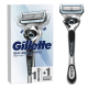 Gillette Skinguard Sensitive Flexball Razor For Men - Prone To Irritation Skin - 1 Handle + 1 Blade Refill