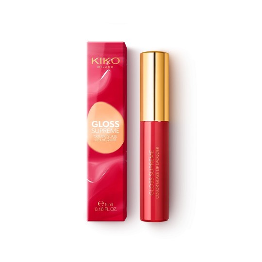 Kiko Milano جلوس سوبريم كولور جليز أحمر شفاه سائل - 03 Dazzling Coral