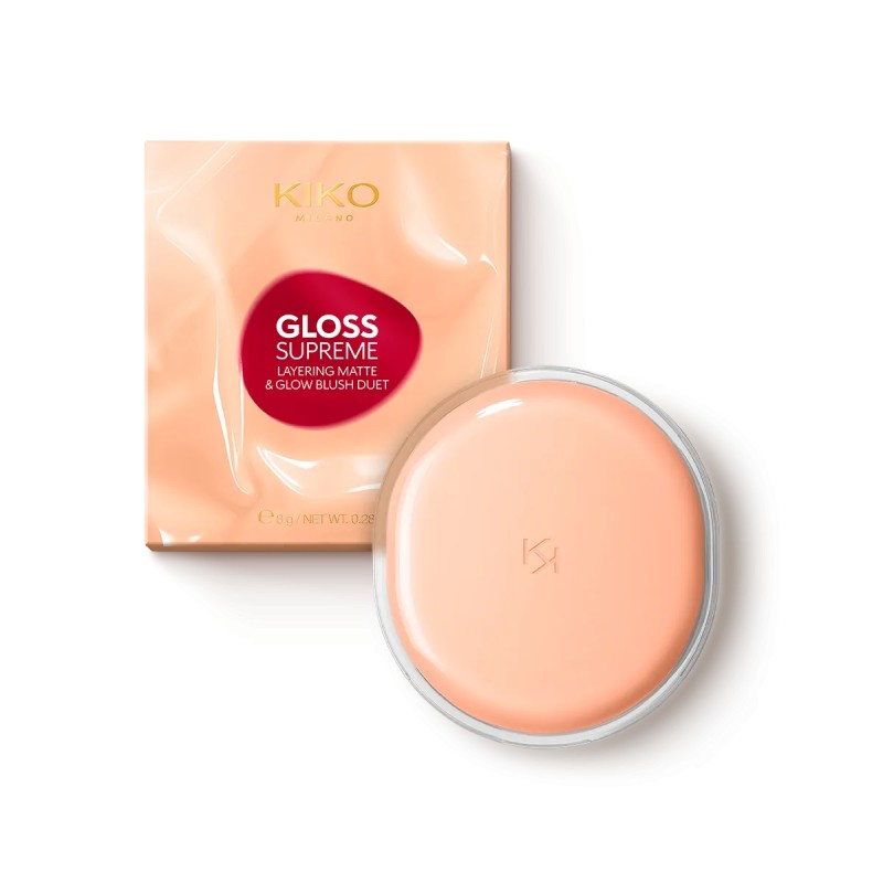 Kiko Milano Gloss Supreme Layering Duo Blush Matt&glow - Teint - 03 Your Mauve Jetsy