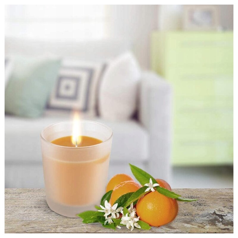 Air Wick Essential Oils Infusion Bougie Parfumée - Orange Anti-Tabac - 105g