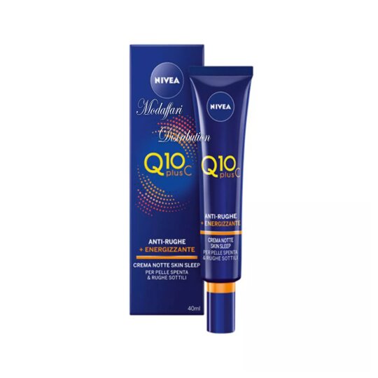 Nivea Q10plusc Soin de Nuit Anti-Âge Défatigant - Peau Tous Types - 40ml