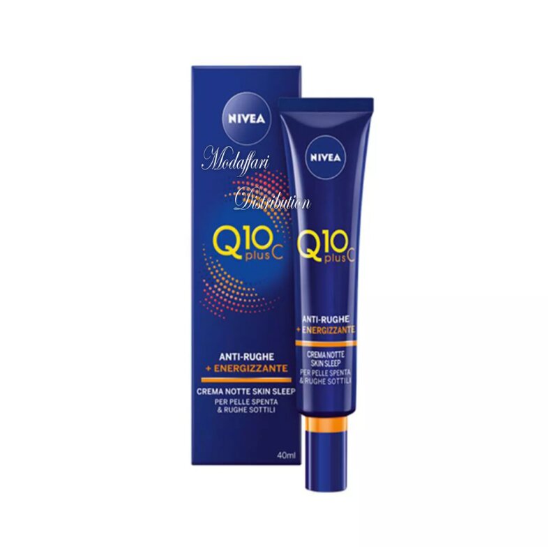 Nivea Q10plusc Soin de Nuit Anti-Âge Défatigant - Peau Tous Types - 40ml