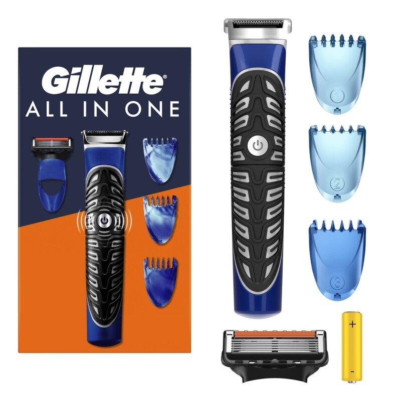 Gillette All In One Kit Barbe Tendeuse - Corps et Visage - 1 Pièce