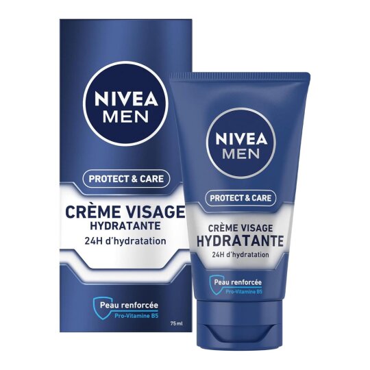 Nivea Men Protect&care Crème Visage Hydratante - Peau Normale - 75ml - Aloe Vera