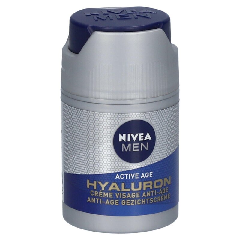 Nivea Men Active Age Hyaluron Crème Visage Anti-Rides - Peau Normale - 50ml