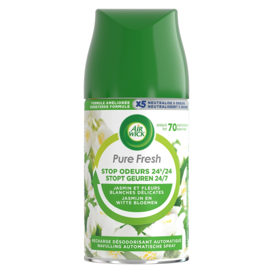 Air Wick Freshmatic Recharge Diffuseur Désodorisant Automatique - Pure Fresh Jasmin - 250ml