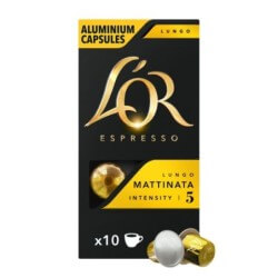 L'Or Lungo Mattinata Capsules Café - Intensité 5 - Compatibles Nespresso - 10 Capsules