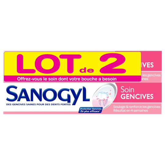 Sanogyl Toothpaste Gum Care - 2x75ml