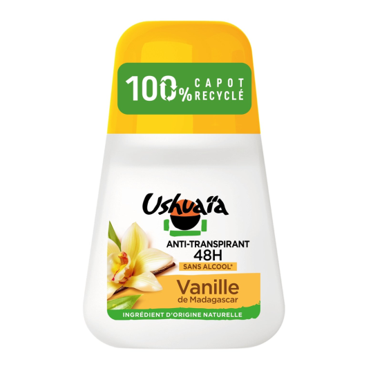 Ushuaia Vanille de Madagascar Déodorant Bille Anti-Transpirant - Protection 48h - 50ml