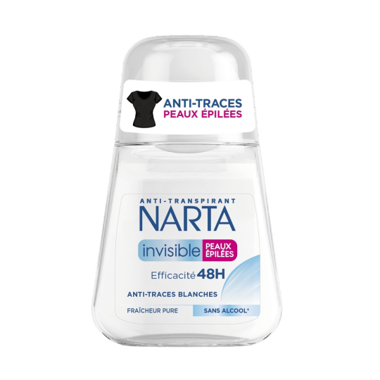 Narta France Déodorant Invisible - Peaux Épilées - 50ml