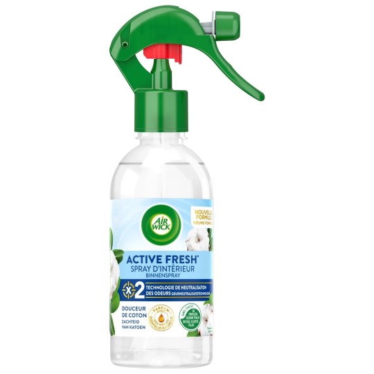 Airwick Spray Désodorisant Neutralisateur d'Odeurs - Coton - 237ml