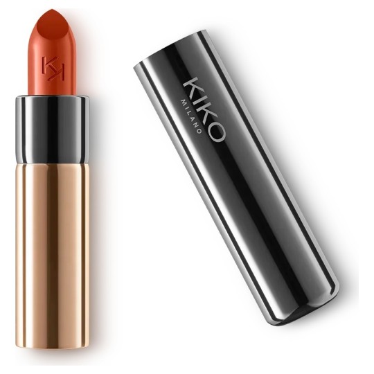 Kiko Milano Gossamer Emotion Creamy Lipstick - Intense Color - Burnt Orange 139