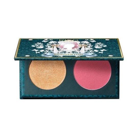 Kiko Milano Bridgerton Bouquet Blush & Highlighter Duo Palette Visage - Regal Rouge 02