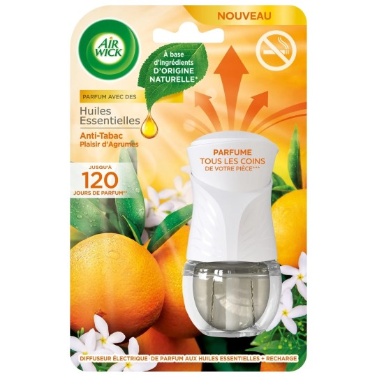 Airwick Anti-Tabac Diffuseur Électrique et Recharge - 19ml