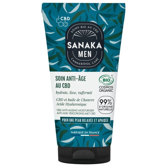 Sanaka Men Cbd & Chanvre Bio Soin Visage Anti-Âge - Peau Mature - 50ml